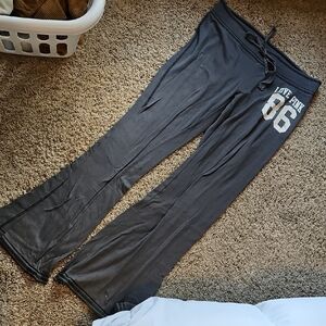 PINK Victoria's Secret Black Flare Pants